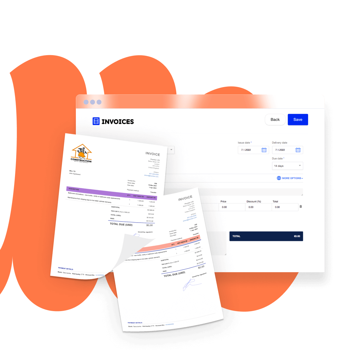 australia invoice header