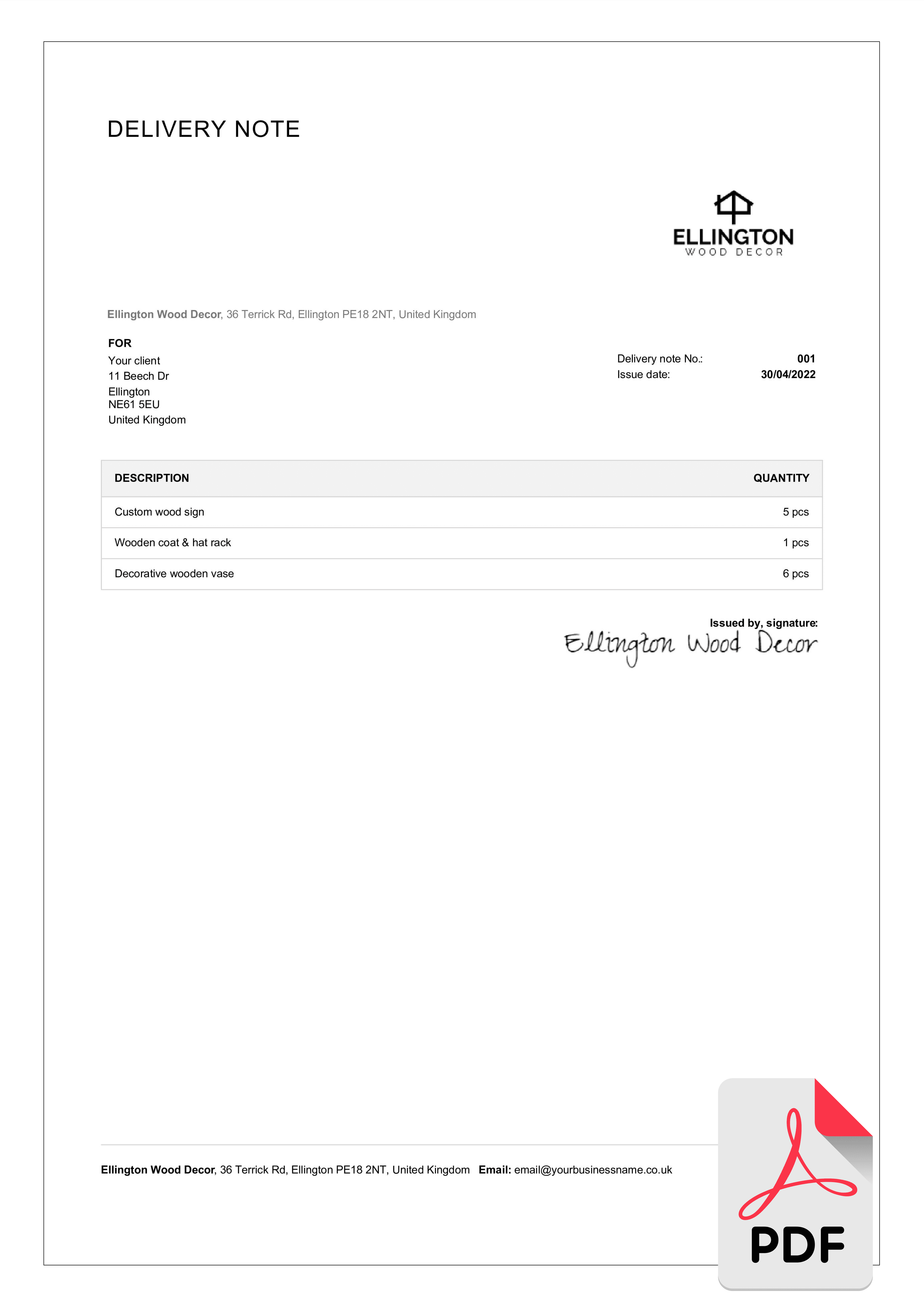 download delivery note template example in pdf download delivery note template example in pdf