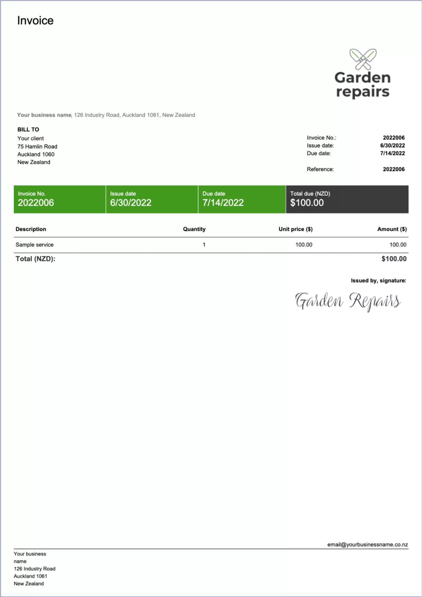 How to create a professional invoice