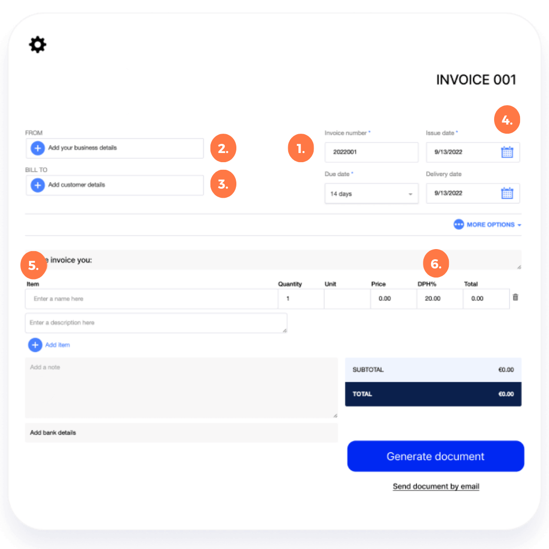 What is an invoice looks like?