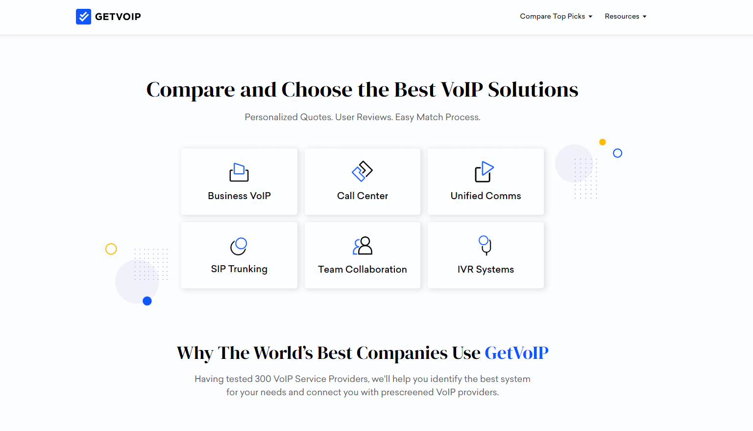 GetVoip homepage