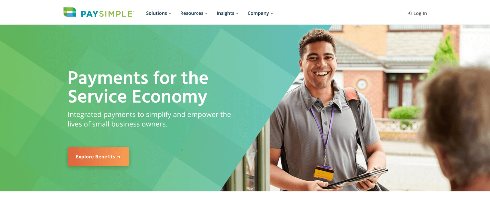 Paysimple home page