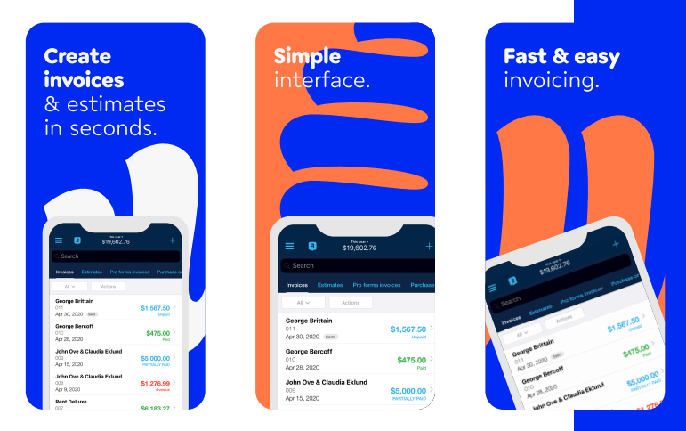 Billdu app screenshots