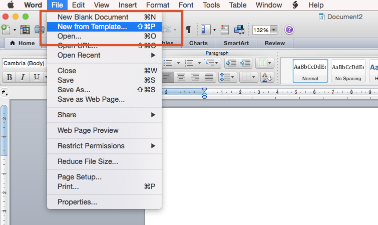 Find your invoice template in Microsoft Word