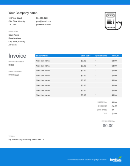 Retainer Invoice Template