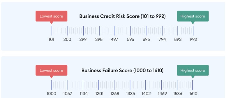 Business credit risk score