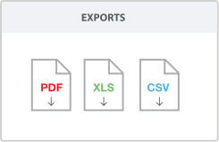 Exports into accounting software