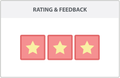 Rating and quality feedback from customers Rating and quality feedback from customers
