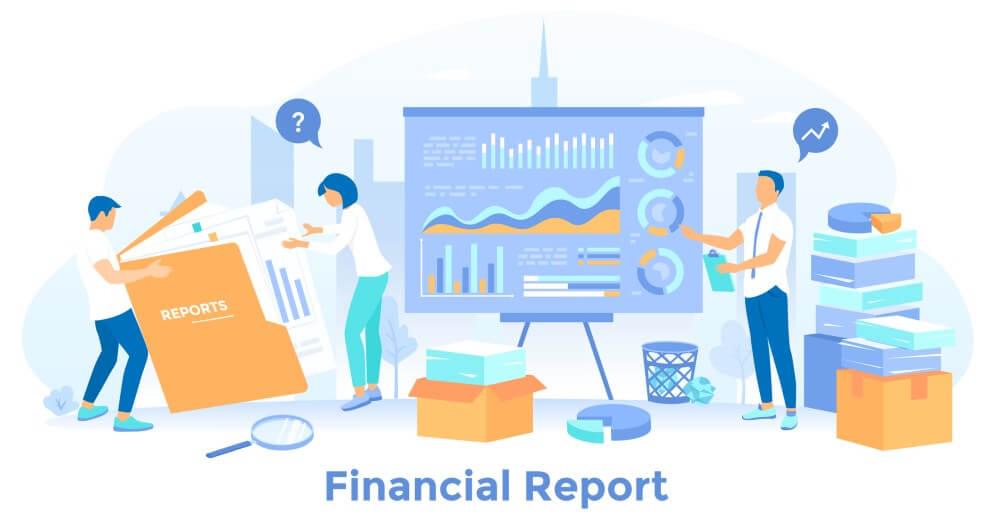 Managing small business finances with financial reports