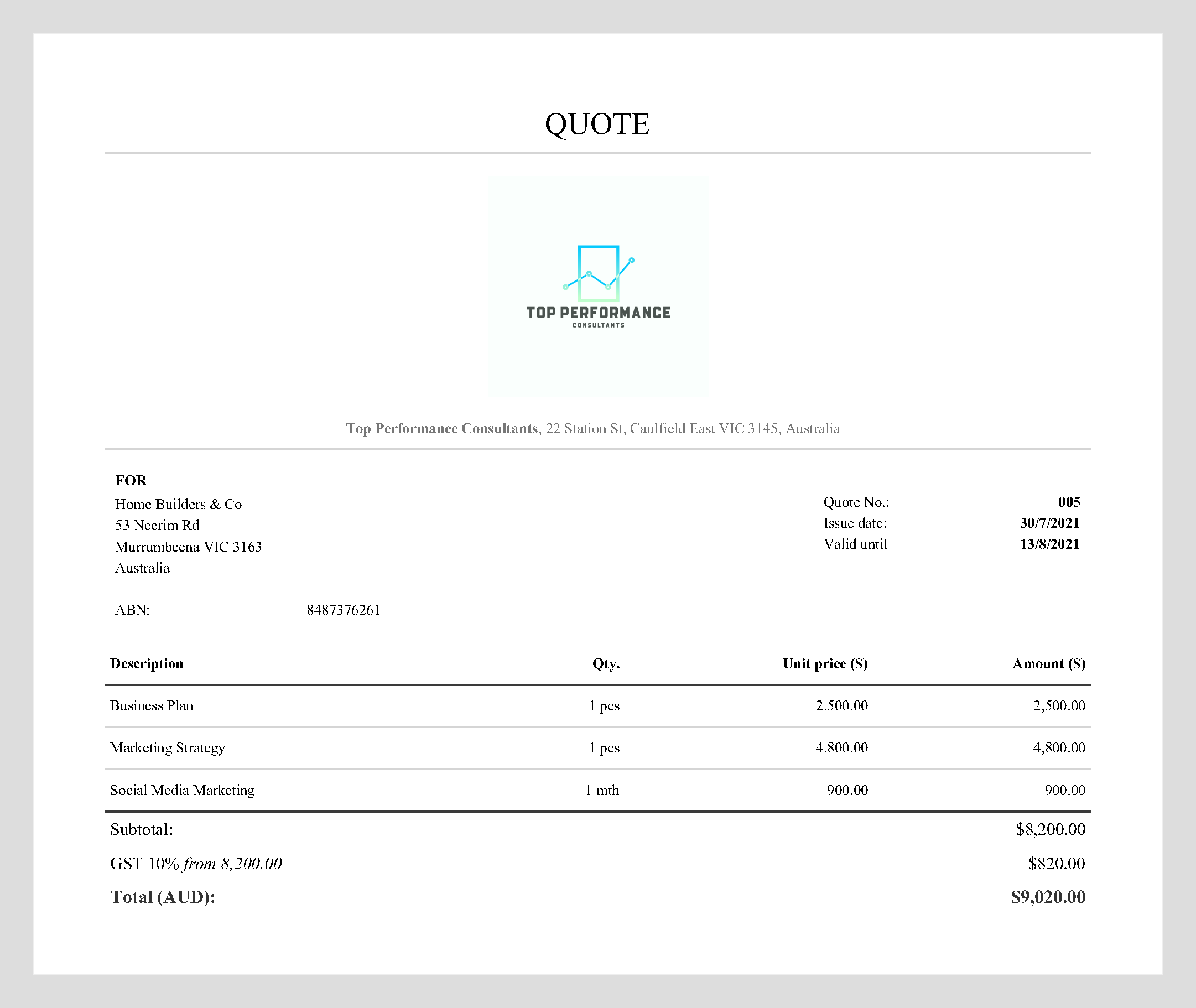 Serif quote template Serif quote template