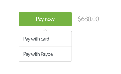 Mobile invoicing pay now buttons