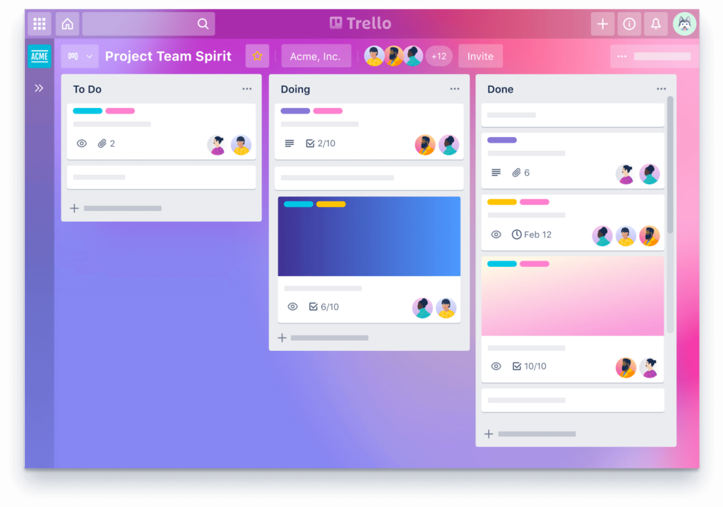 Trello - best project management software solution for SMB