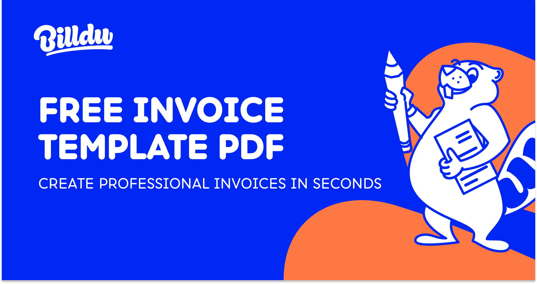 PDF Invoice Templates Free Download Billdu