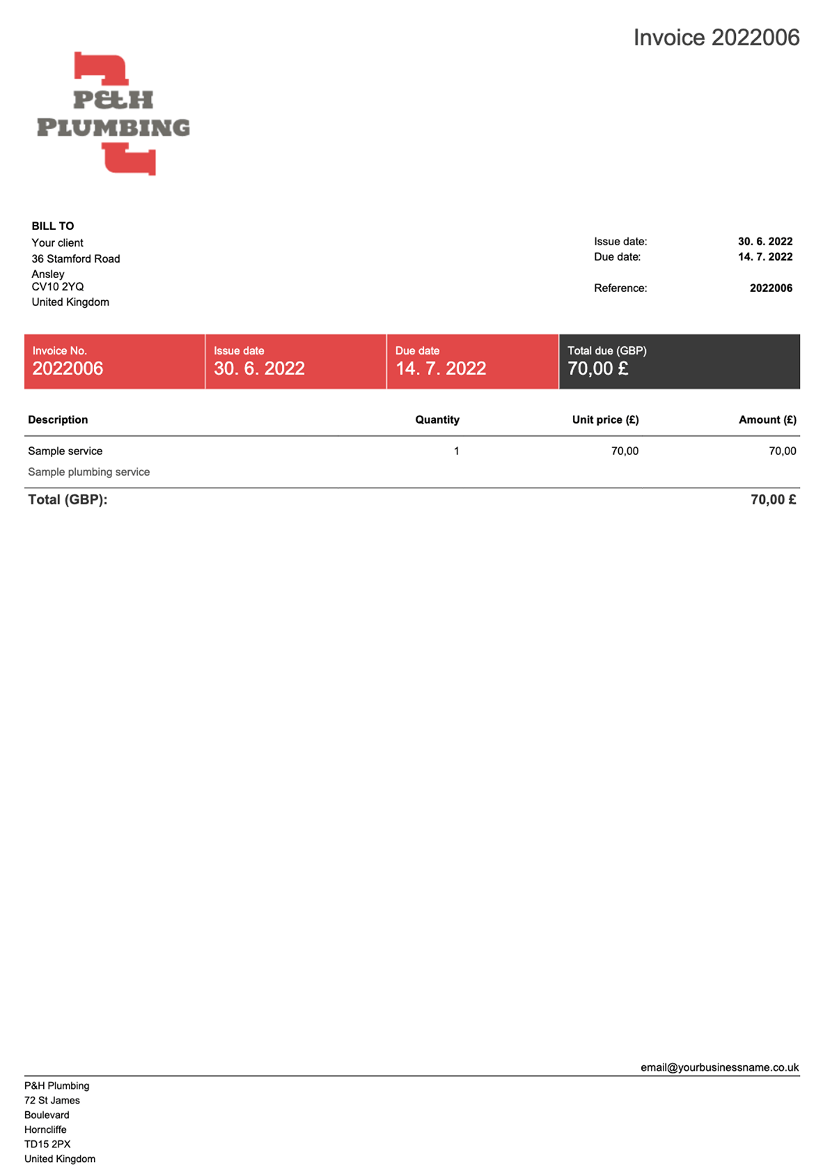 Free Invoice Templates in Word, Excel, PDF & More Billdu